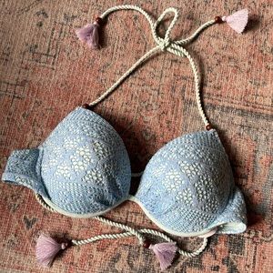 Crocheted bikini top